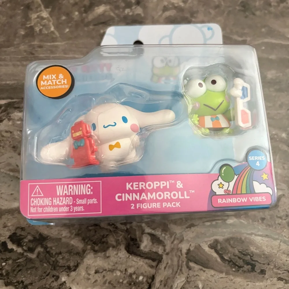 Keroppi & Cinnamoroll 2 Figure Pack‎ - Rainbow Vibes
